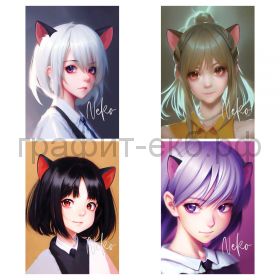 Тетрадь А5 40л.кл.MESHU Neko MS_49798