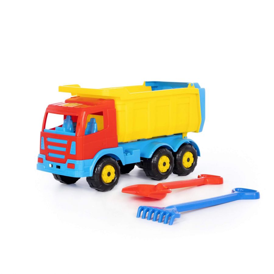 "Премиум", автомобиль-самосвал + лопата большая, грабли большие