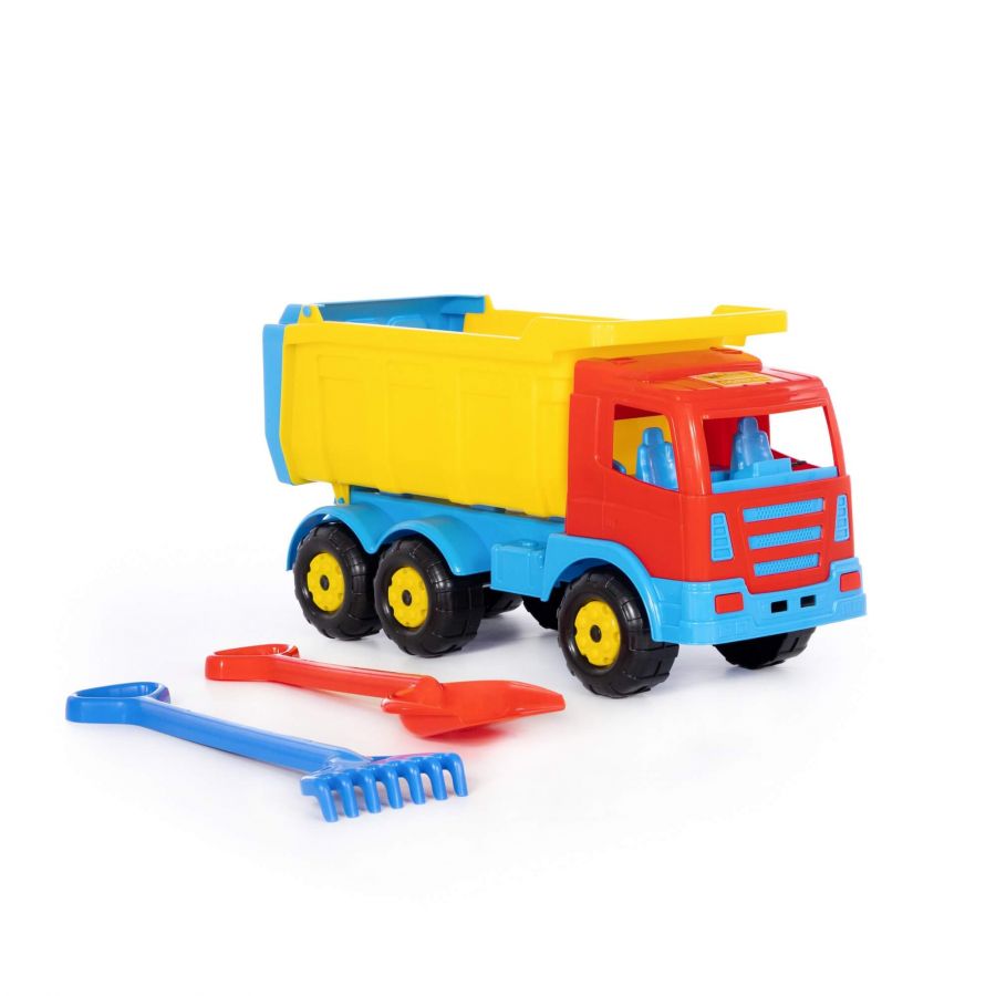 "Премиум", автомобиль-самосвал + лопата большая, грабли большие