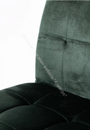 Кухонный стул "DC 4032B" Зелёный велюр/опоры чёрные