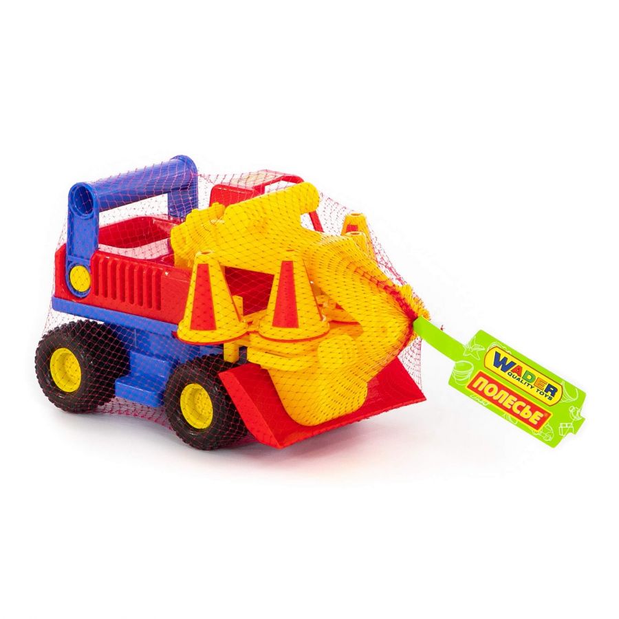 "КонсТрак", экскаватор колёсный (в сеточке)