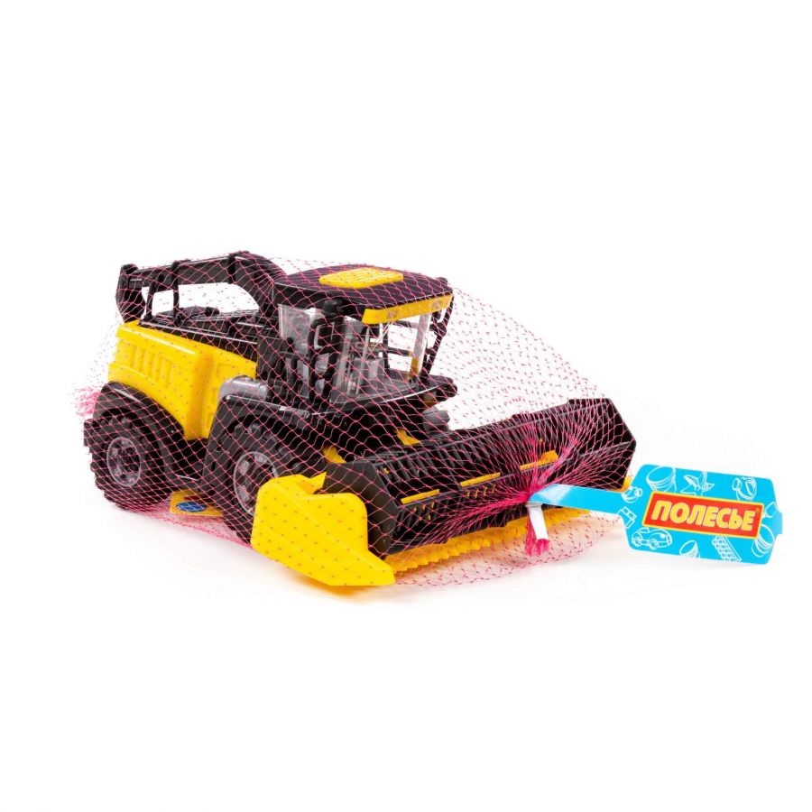 Комбайн "Полесье" №1 инерционный (жёлтый) (в сеточке)