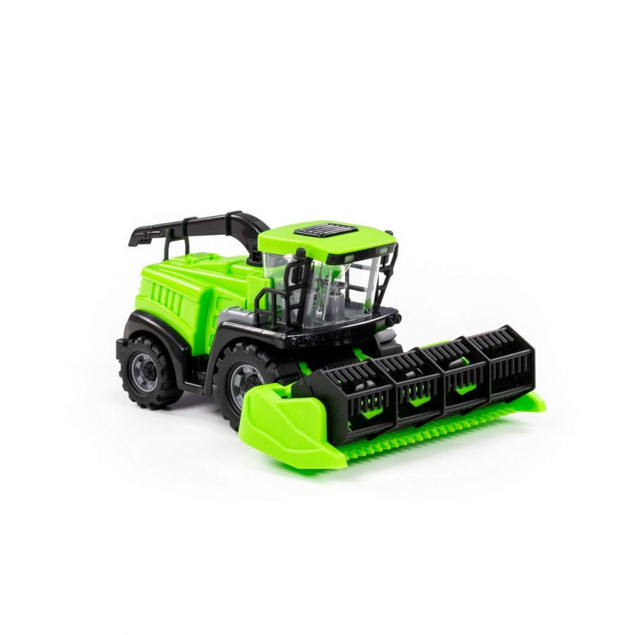 Комбайн "Полесье" №1 инерционный (зелёный) (в сеточке)