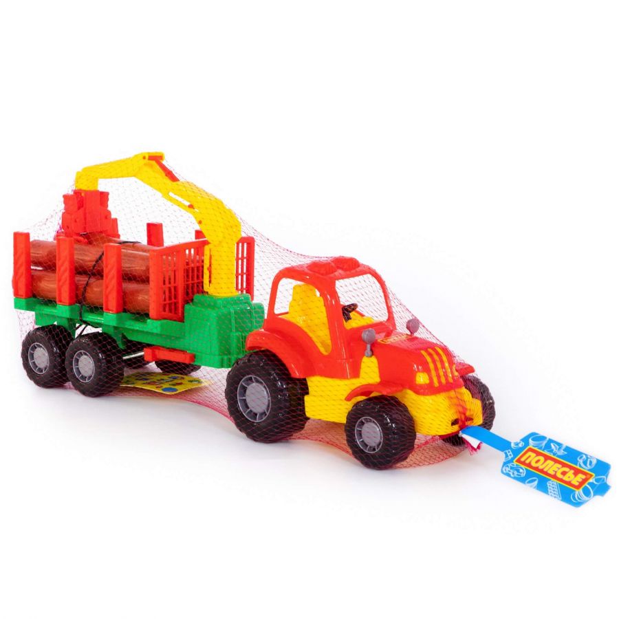 "Крепыш", трактор с полуприцепом-лесовозом