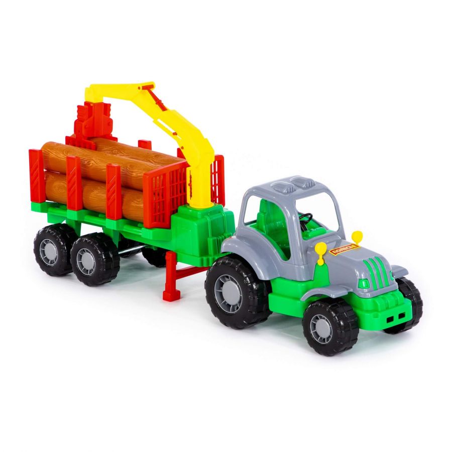 "Силач", трактор с полуприцепом-лесовозом