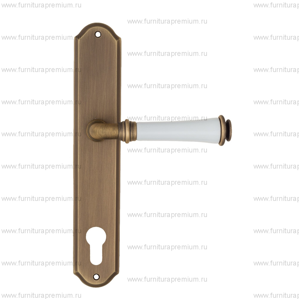 Ручка на планке Fratelli Cattini Gracia Ceramica Bianco CYL PL02