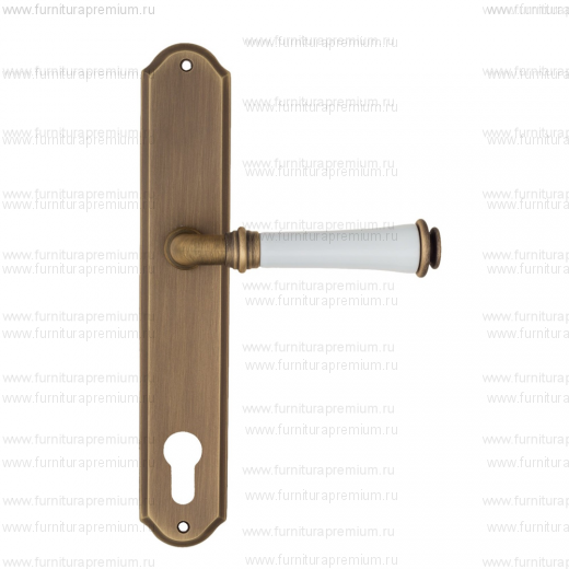 Ручка на планке Fratelli Cattini Gracia Ceramica Bianco CYL PL02