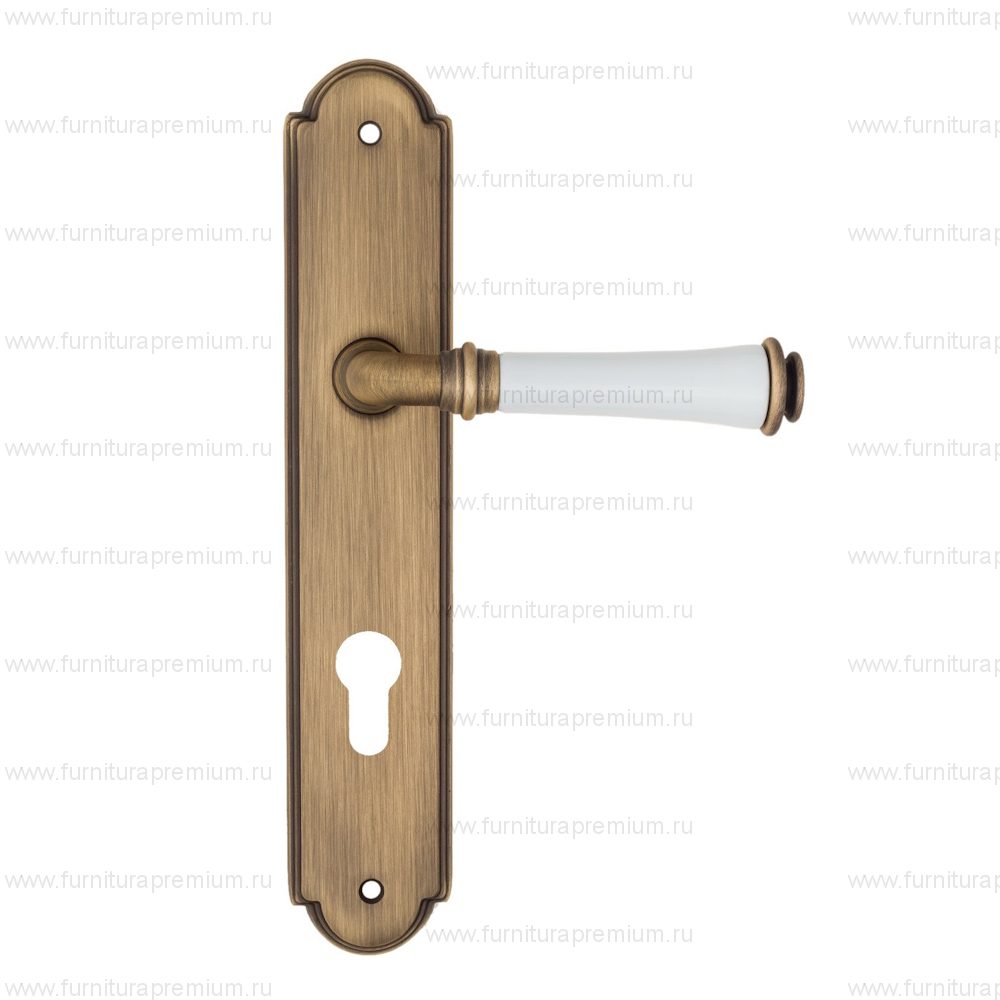 Ручка на планке Fratelli Cattini Gracia Ceramica Bianco CYL PL257