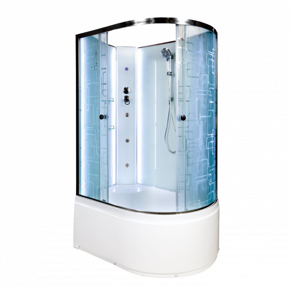 Изображение Душевая кабина Deto EM4511LN LED с гидромассажем 110х80