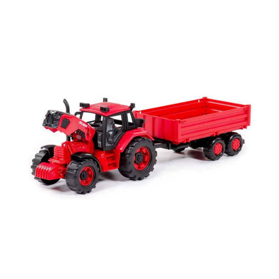 Трактор BELARUS с бортовым прицепом