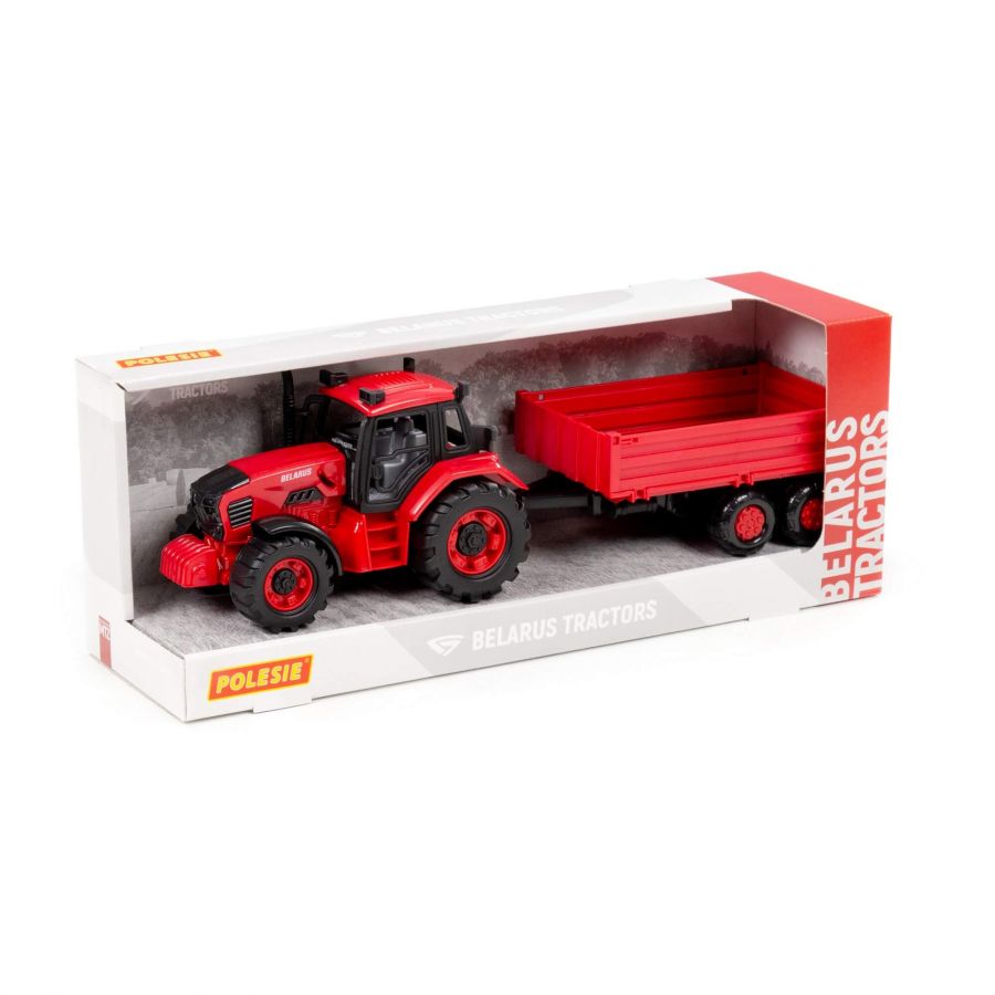 Трактор BELARUS с бортовым прицепом