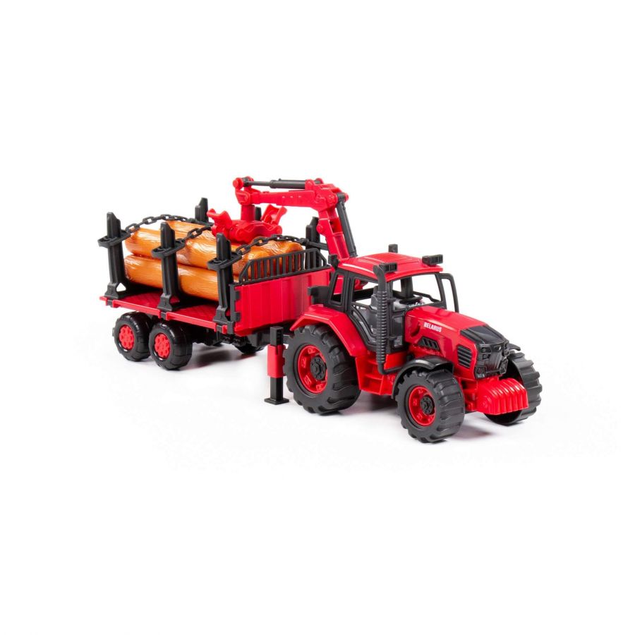 Трактор BELARUS с лесовозом и манипулятором