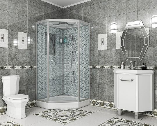 Душевая кабина Niagara Lux 100x100 NG-7702D без гидромассажа схема 11