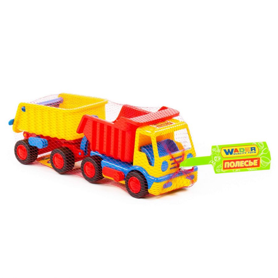 "Базик", автомобиль-самосвал с прицепом (в сеточке)