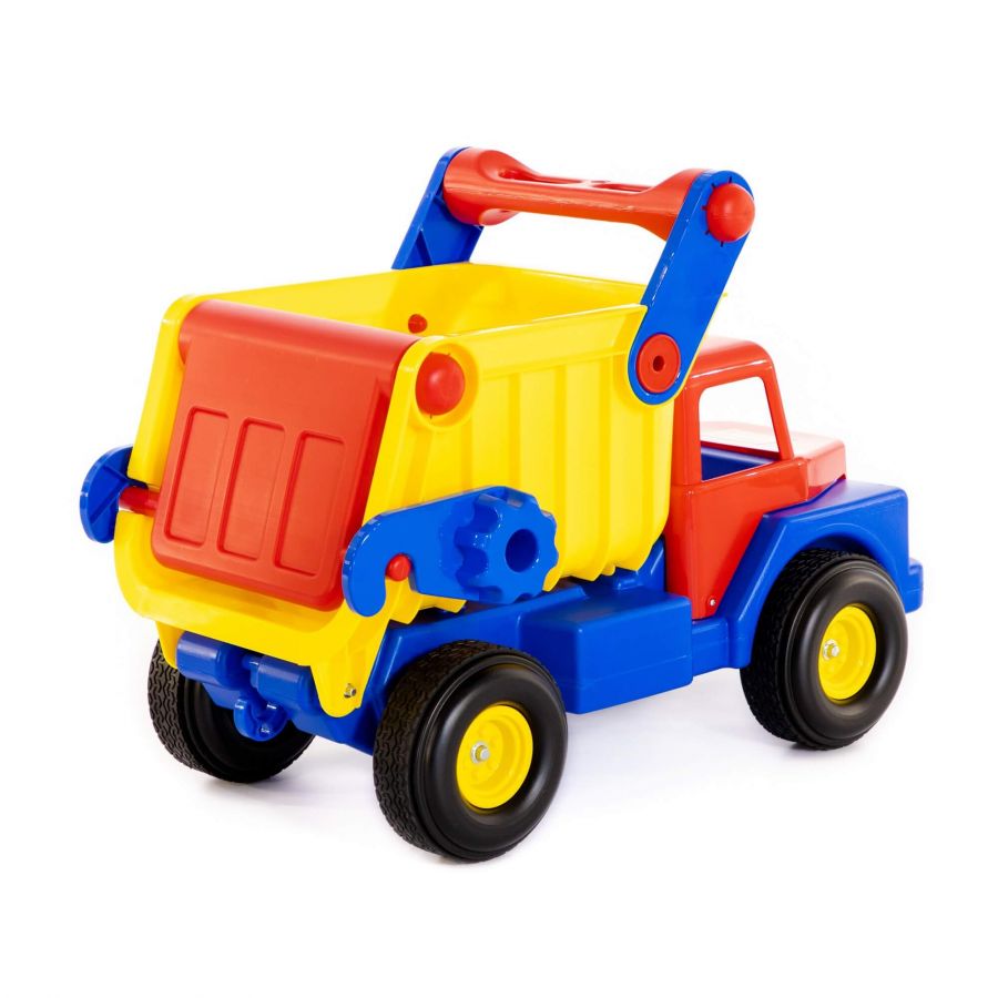 Автомобиль-самосвал №1 с резиновыми колёсами