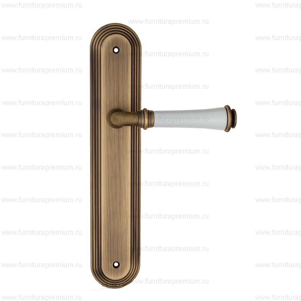 Ручка на планке Fratelli Cattini Gracia Ceramica Bianco  PL288