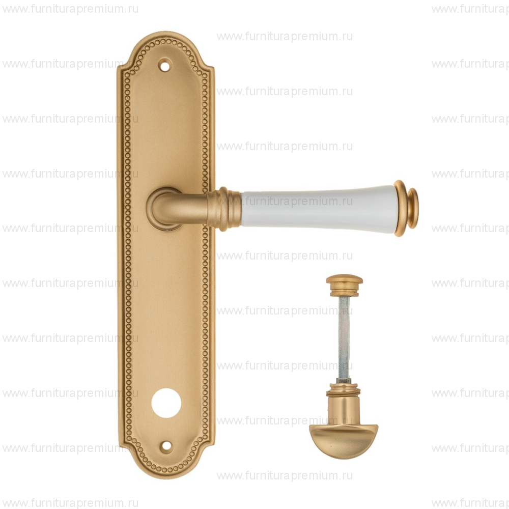 Ручка на планке Fratelli Cattini Gracia Ceramica Bianco WC-2 PL248