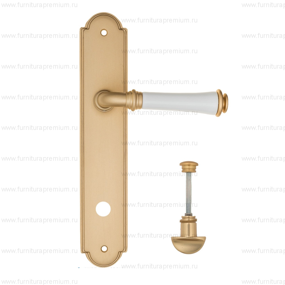 Ручка на планке Fratelli Cattini Gracia Ceramica Bianco WC-2 PL257