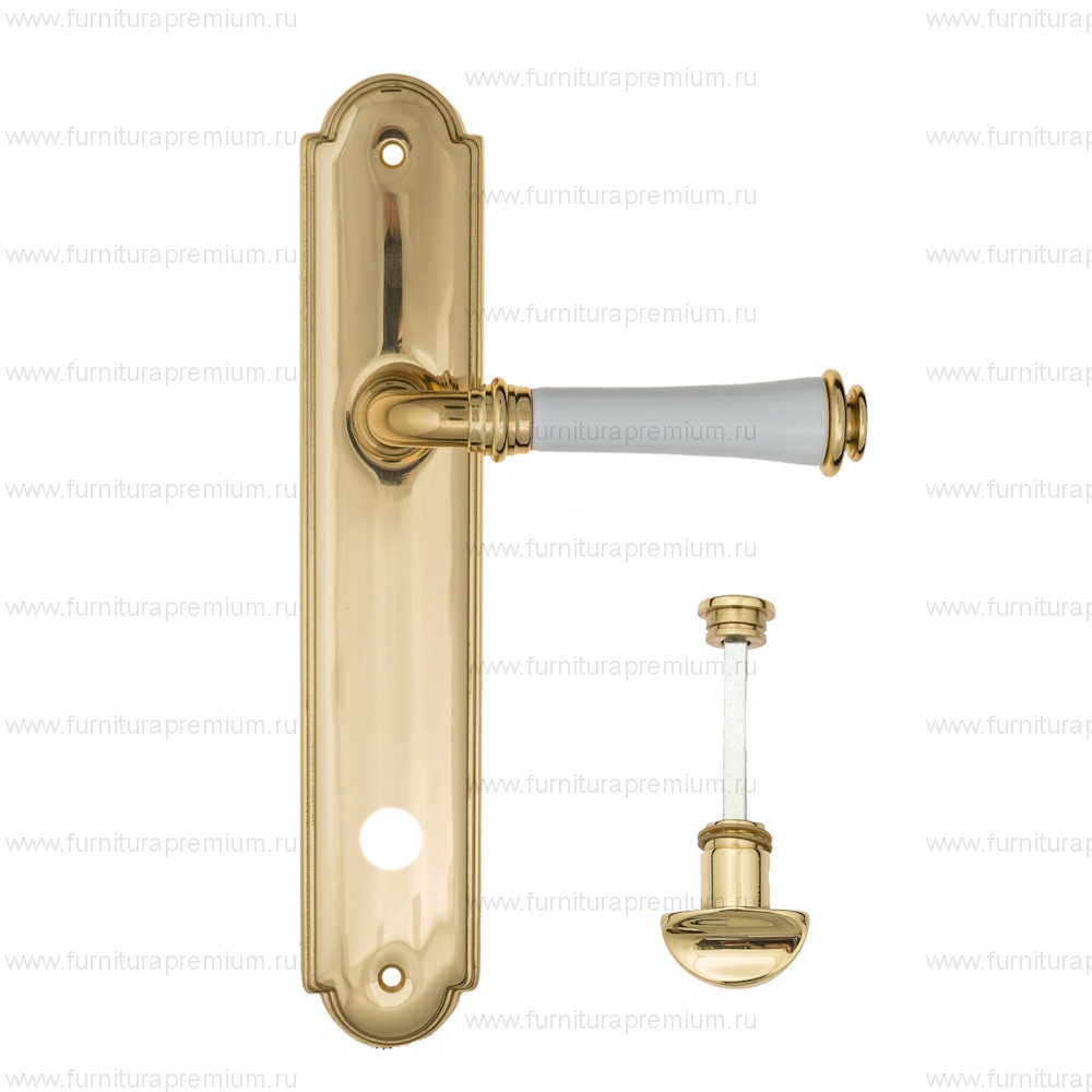 Ручка на планке Fratelli Cattini Gracia Ceramica Bianco WC-2 PL257