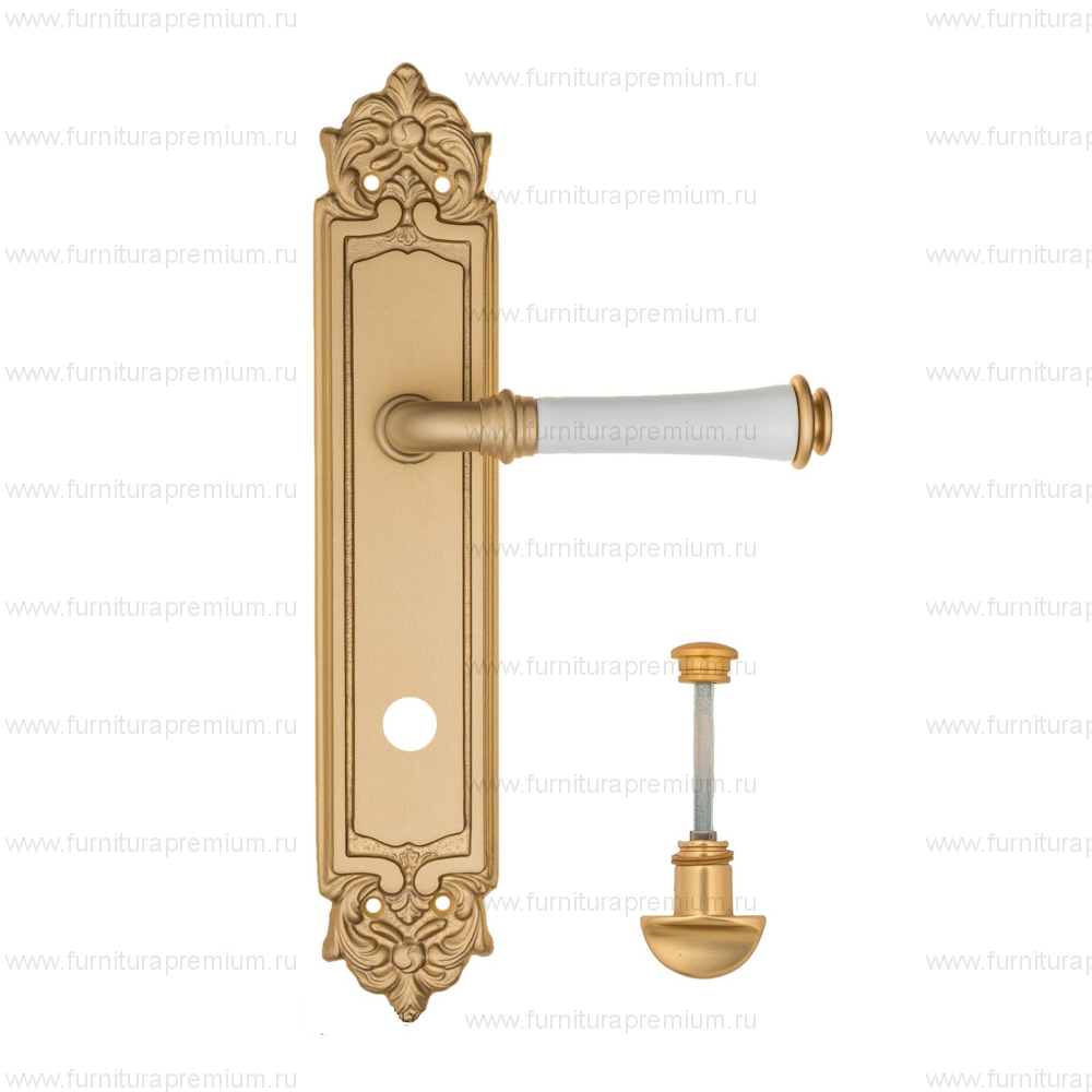 Ручка на планке Fratelli Cattini Gracia Ceramica Bianco WC-2 PL96