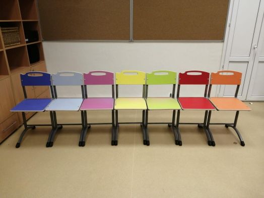 Стул ученический, регулируемый NOVA (Синий)