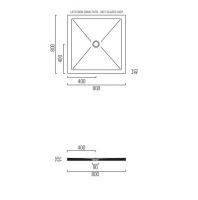 Душевой поддон GSI H2 80x80 схема 2