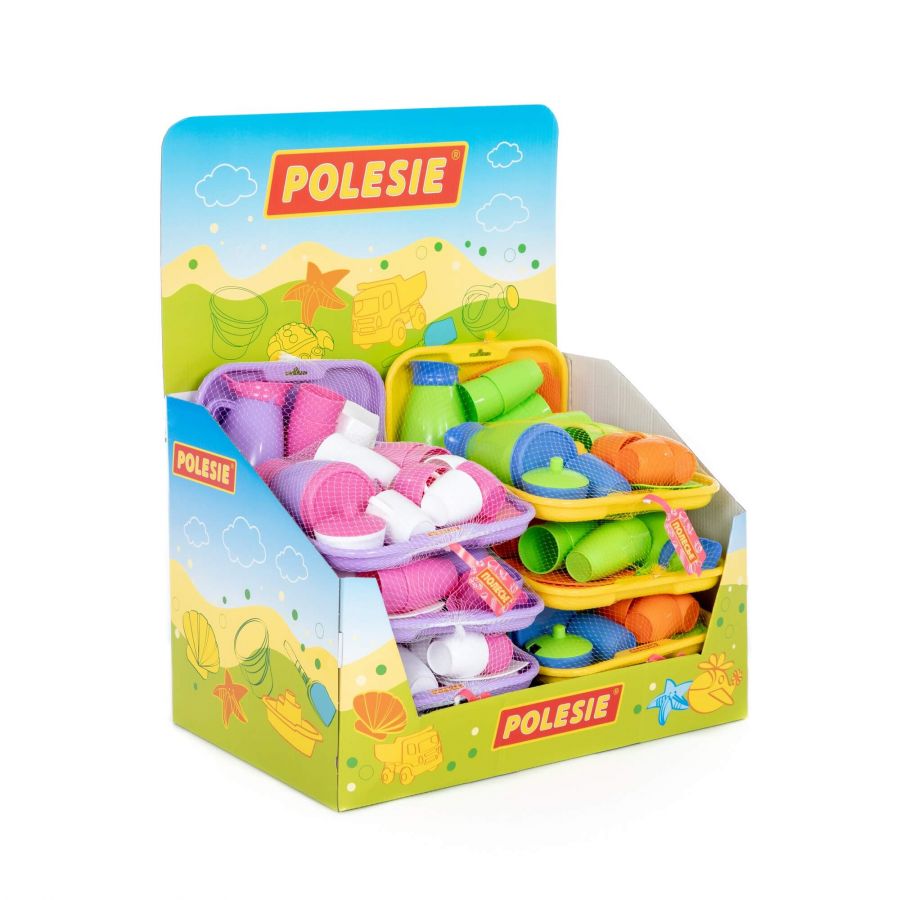 Набор детской посуды "Алиса" с подносом на 4 персоны (дисплей №8) Polesie (в дисплее 12 наборов)