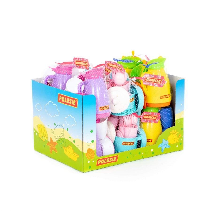 Набор детской посуды (дисплей №10) Polesie (в дисплее 12 наборов)