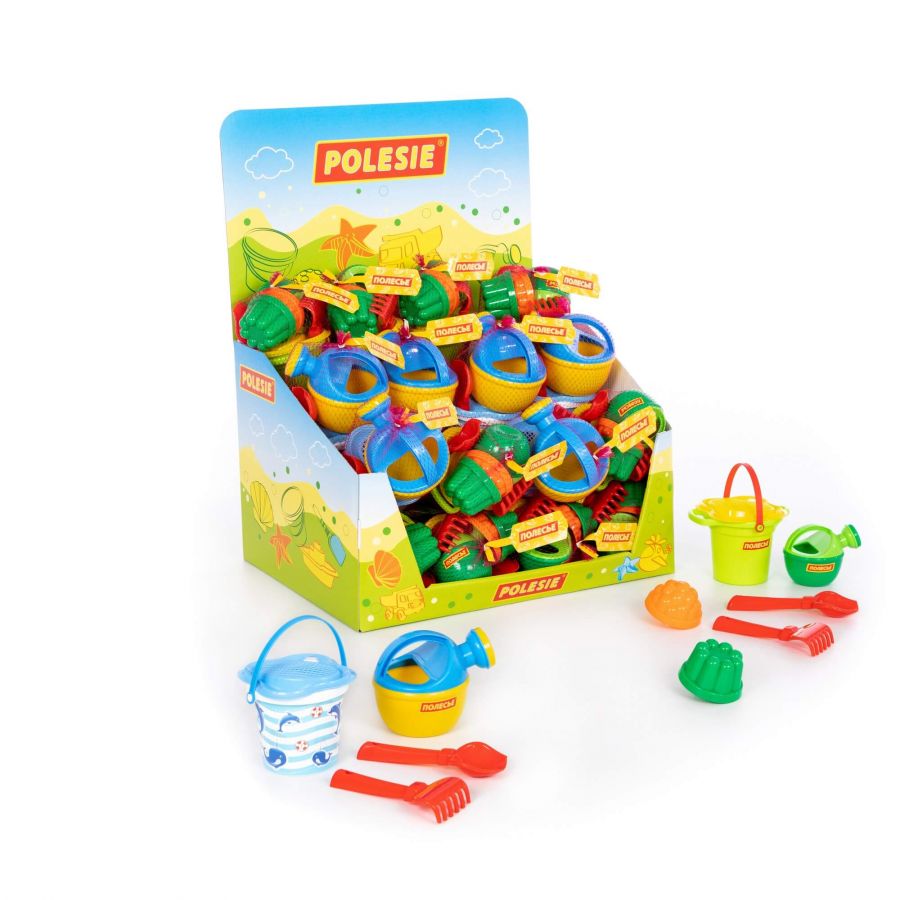 Набор песочный (дисплей №50) Polesie (в дисплее 24 набора)