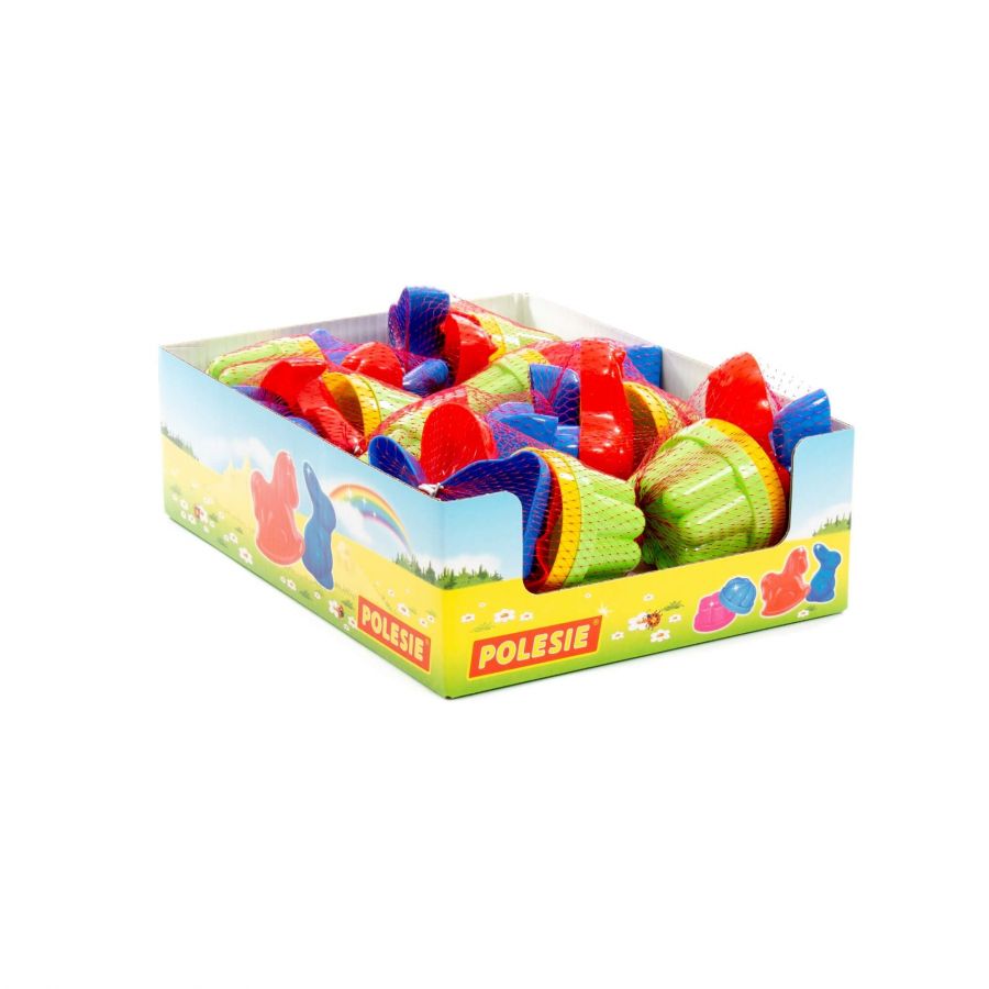 Формочки, 2 шт + формочки (заяц + лошадка) (дисплей 8 наборов)