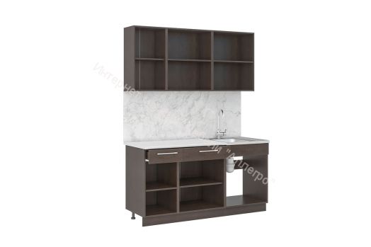 Кухонный гарнитур "Маша" 1,6 м (Дуб сонома/Венге)