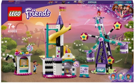 Конструктор LEGO Friends 41689 Волшебное колесо обозрения и горка, 545 дет.