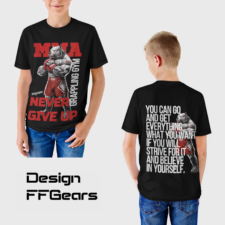 Детская футболка MMA Never Give Up