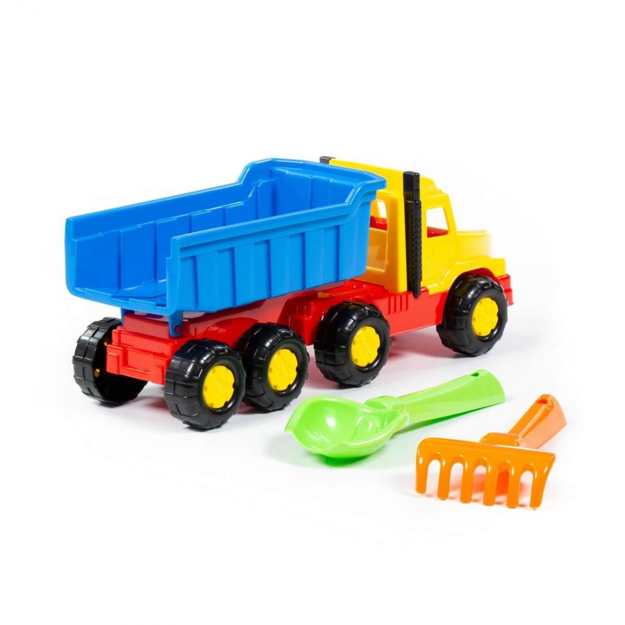 Набор №67: "Фаворит", автомобиль-самосвал + совок №2, грабельки №2