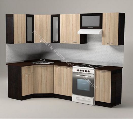 Кухонный гарнитур Сабрина оптима угловой 2500*1300 мм