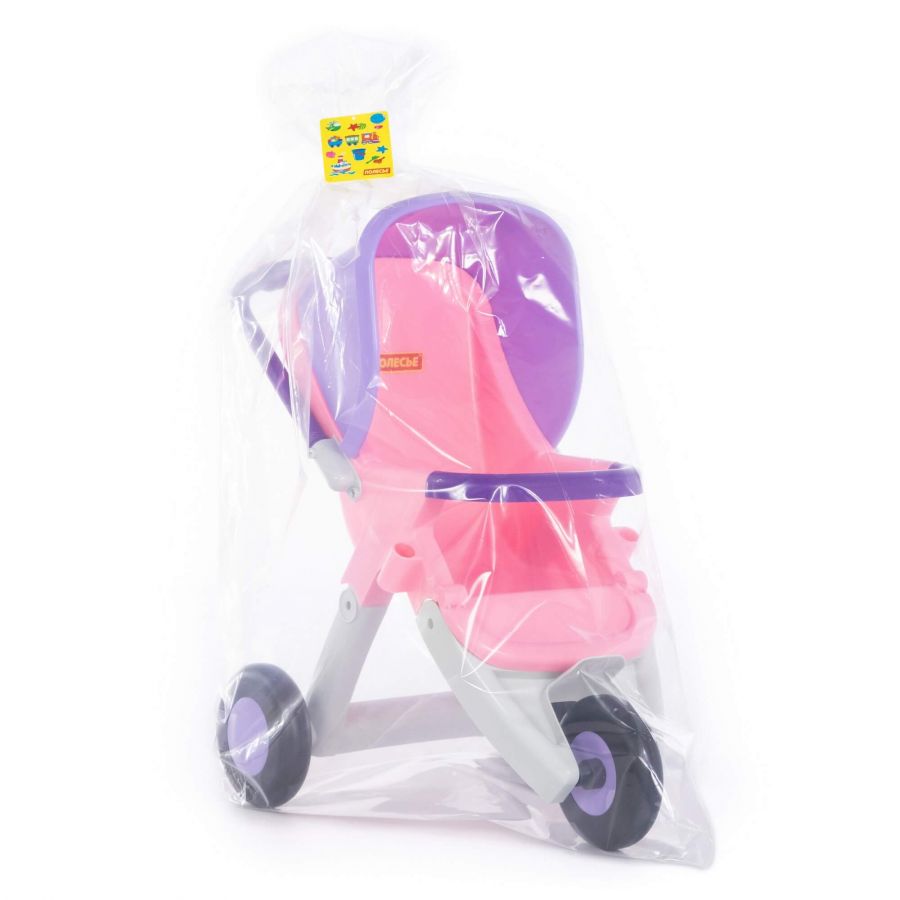 Коляска для кукол прогулочная 3-х колёсная (в пакете)