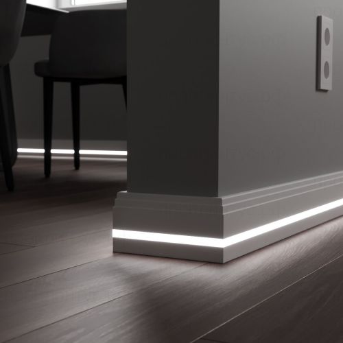 Плинтус c LED подсветкой Аризона