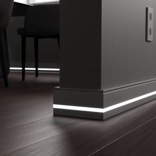 Плинтус c LED подсветкой Вермонт