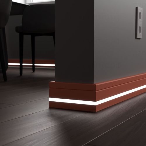 Плинтус c LED подсветкой Арканзас