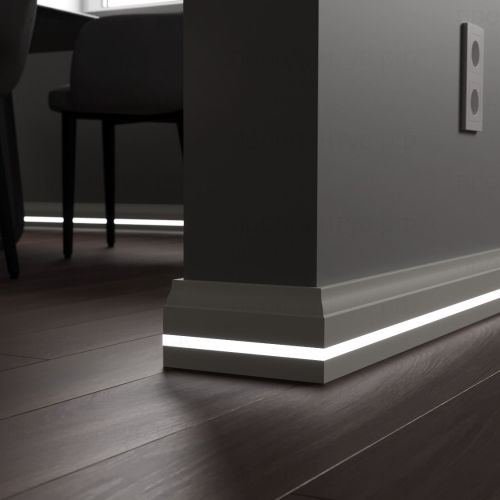 Плинтус c LED подсветкой Миссури