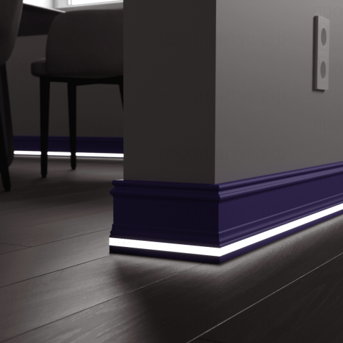 Плинтус c LED подсветкой Колорадо