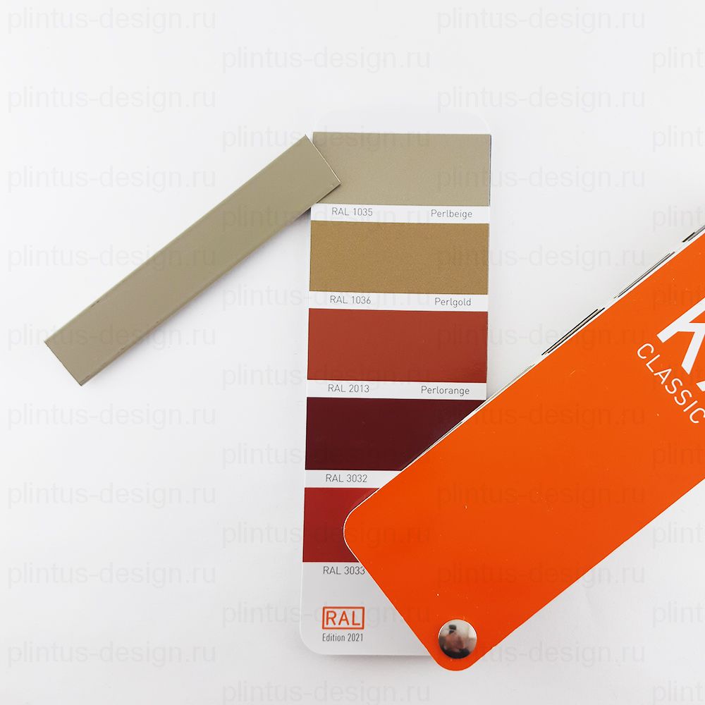 L-образный щелевой плинтус ФЕСО перламутрово-бежевый RAL1035