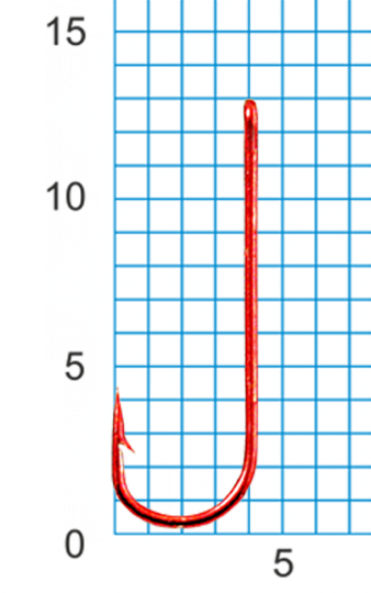 Крючок SWD "SCORPION" CHIKA №10RED W/R