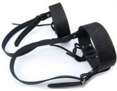 Крепление для лыж (кожа) носковой+пяточный ремень КМ 009