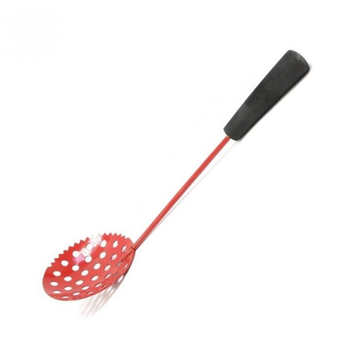 Черпак зубчатый окрашенный ЯМАН BR ручка ЭВА 365мм Я-ЧР04