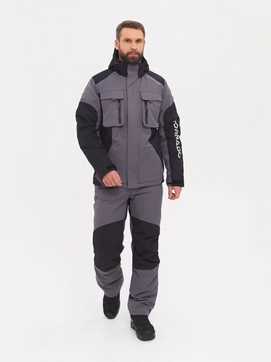 Костюм демисезон HUNTSMAN Торнадо Цвет: Серый Ткань: мембрана Breathable (-15°С)