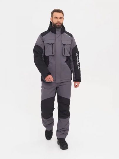 Костюм демисезон HUNTSMAN Торнадо Цвет: Серый Ткань: мембрана Breathable (-15°С)