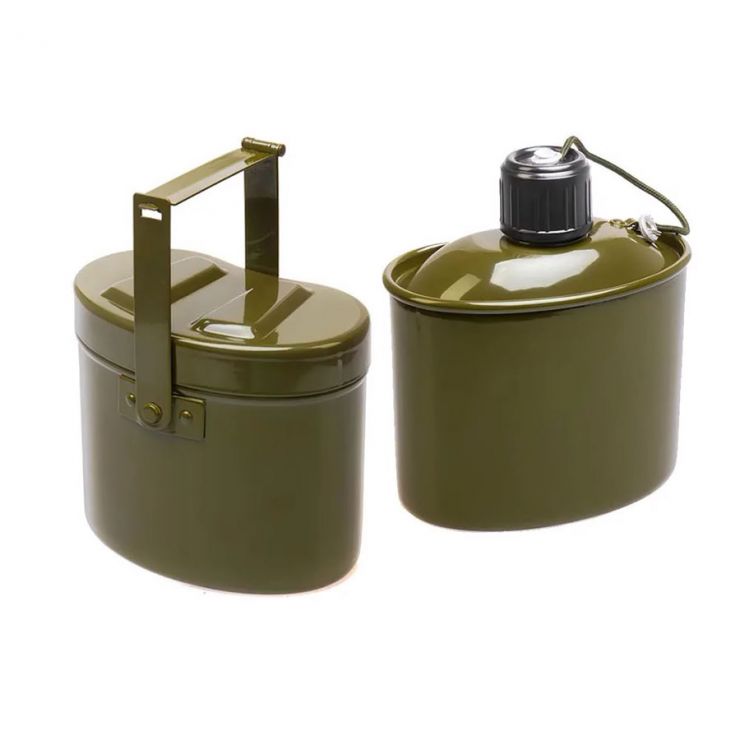 Набор посуды армейский котелок+фляжка (1000мл/900мл) (HS-NP 020031-00) Helios