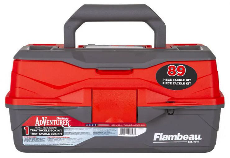 Ящик рыболовный FLAMBEAU 6381TD серый/красный