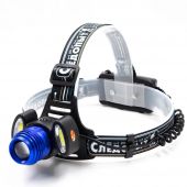 Фонарь налобный "СИБИРСКИЙ СЛЕДОПЫТ-Лайт", 1 LED + 2 COB, zoom, аккум. 220В PF-PFL-HL36